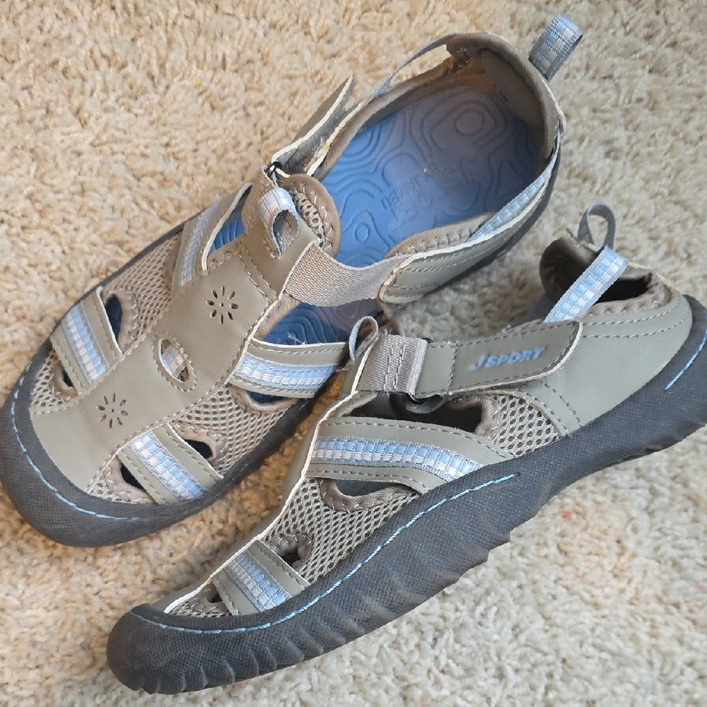 JSport by Jambu Blue and Tan Shoes Size 6.5